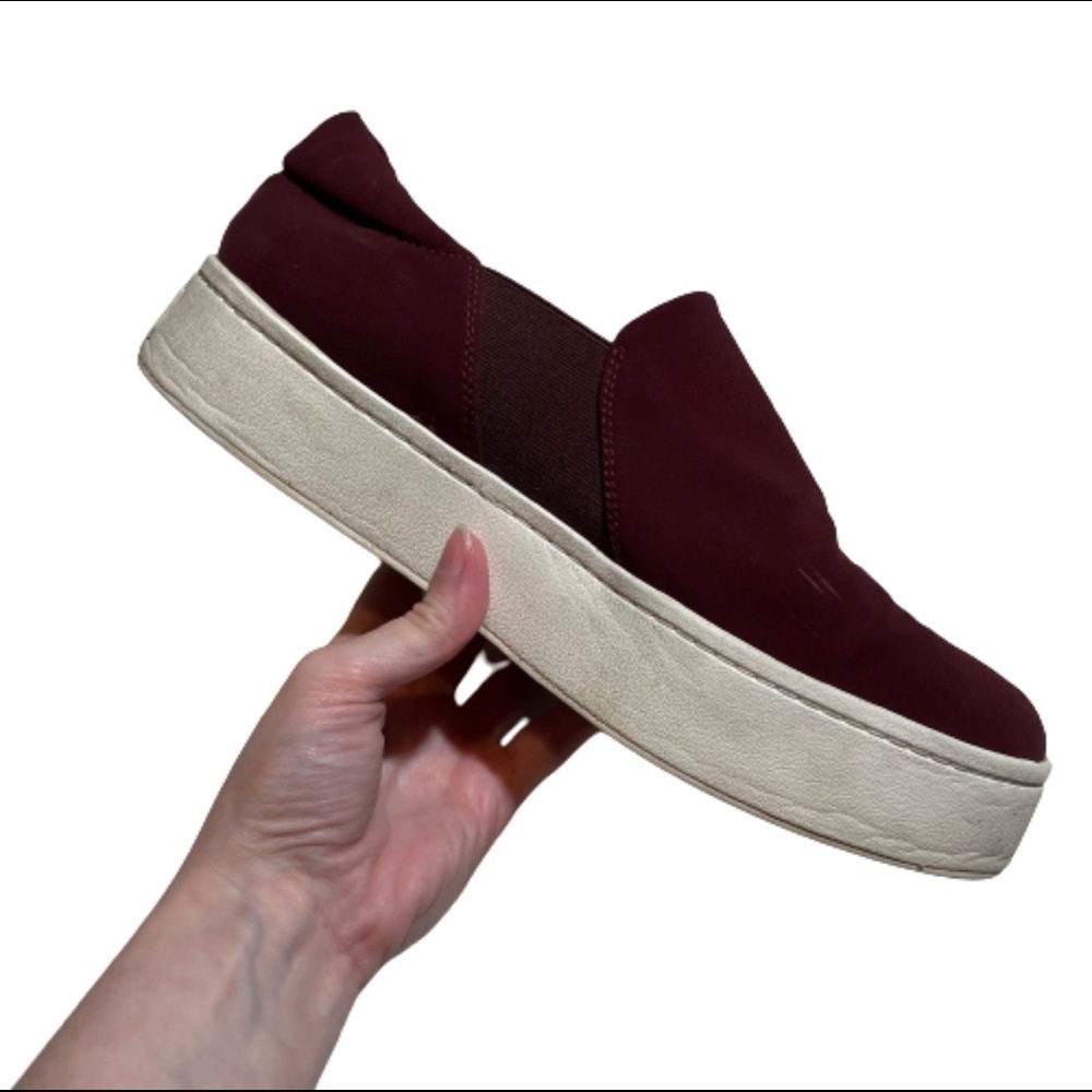 Vince Warren Micro Stretch Red Platform Sneakers